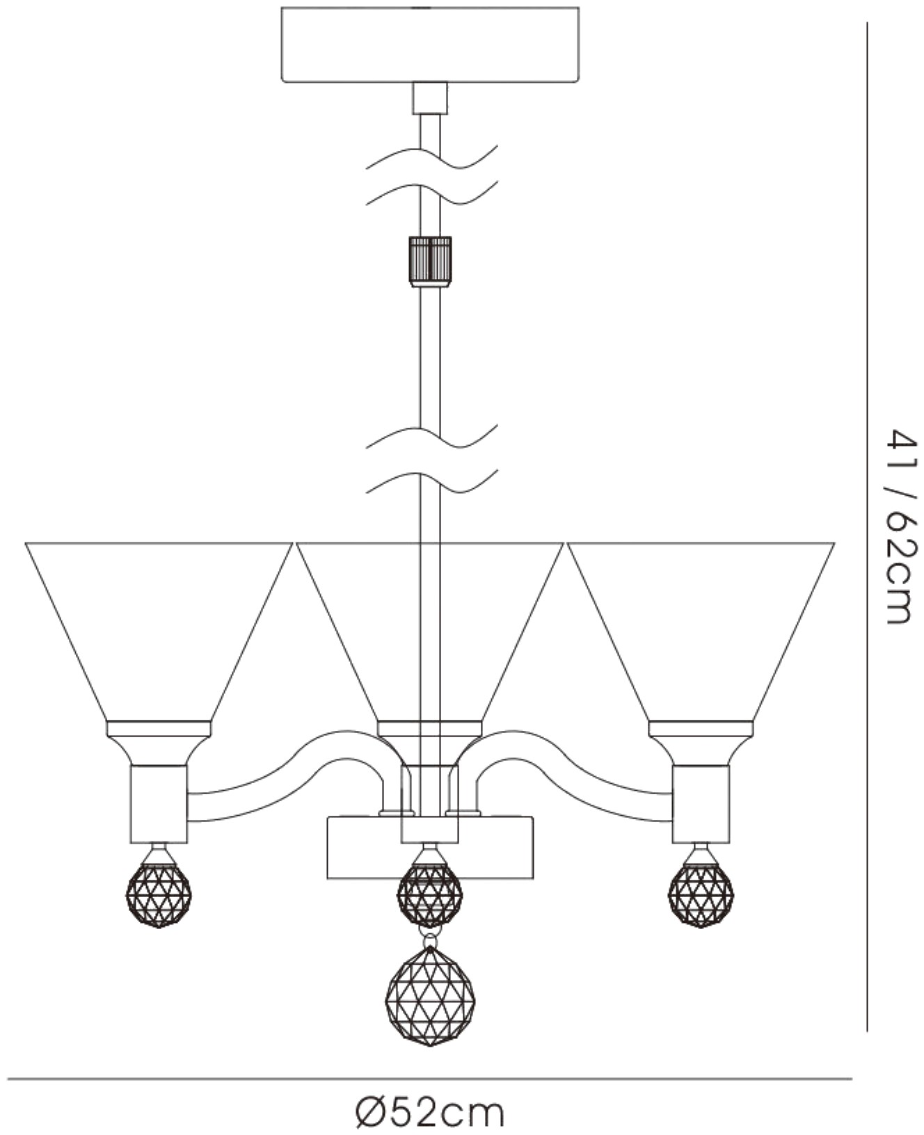 Neptune Ceiling Lights Diyas Multi Arm Fittings